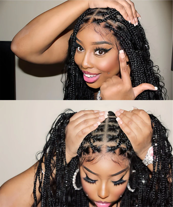 How to crochet box braids on a wig cap