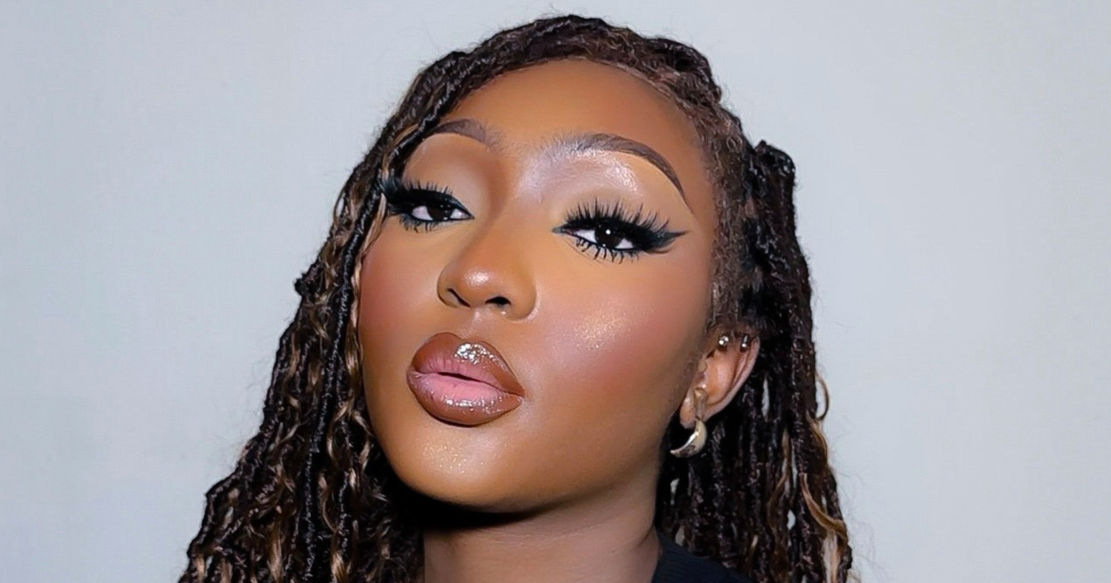 Ombre Brown Braided Wigs