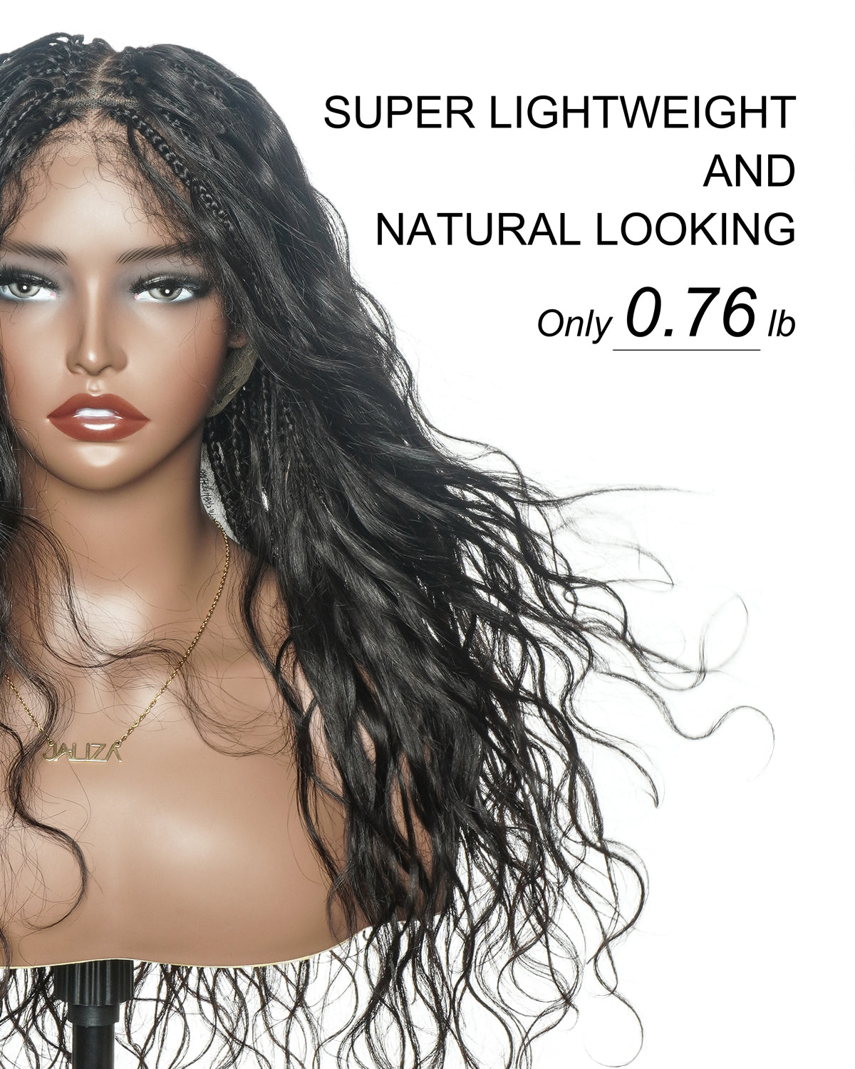 Michelle - 26" 100% Virgin Human Hair HD Pre Bleached Full Lace Bora Bora Body Wave Boho Box Braided Wig