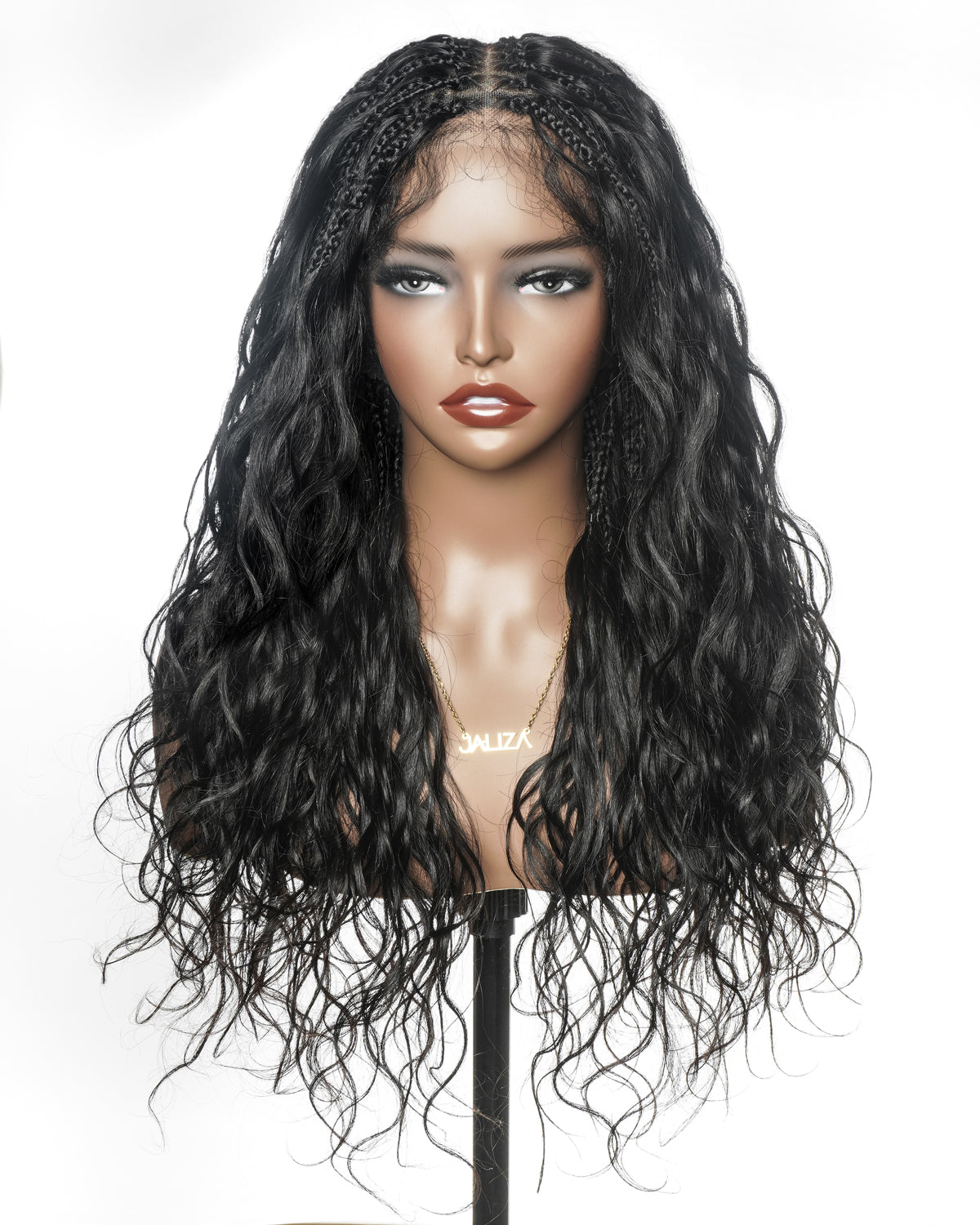 Michelle - 26" 100% Virgin Human Hair HD Pre Bleached Full Lace Bora Bora Body Wave Boho Box Braided Wig