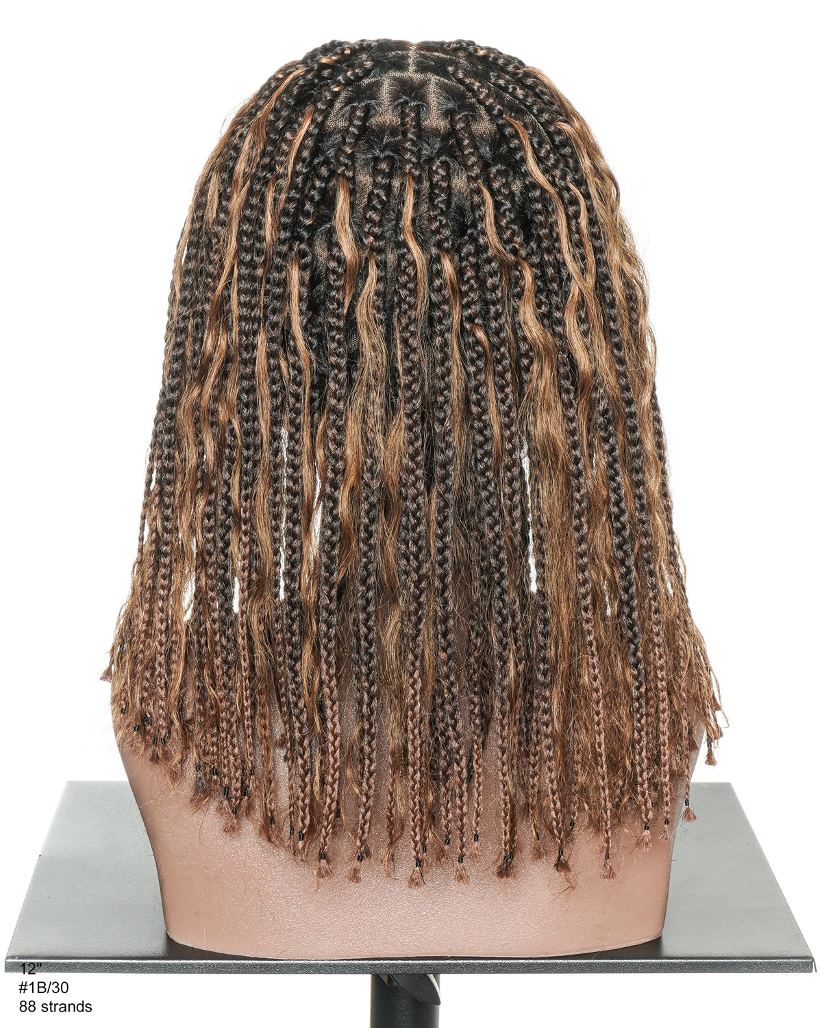 12" Pre Bleached Full Lace Boho Box Braided Wig