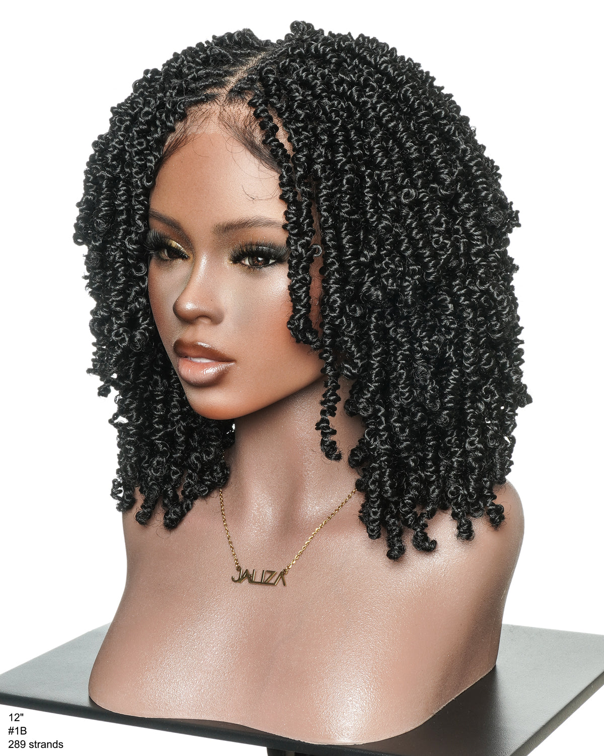 Short Passion Twist 12" Swiss HD Lace Knotless Full Lace Wig