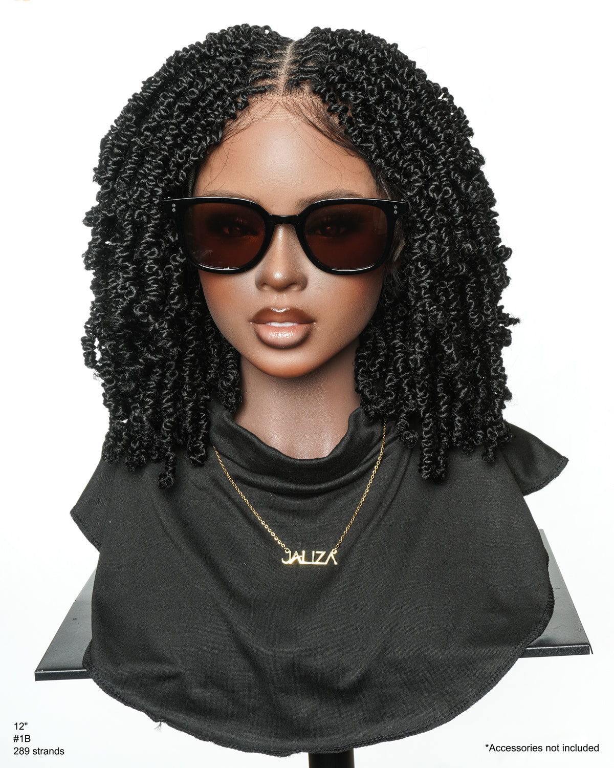 Short Passion Twist 12" Swiss HD Lace Knotless Full Lace Wig