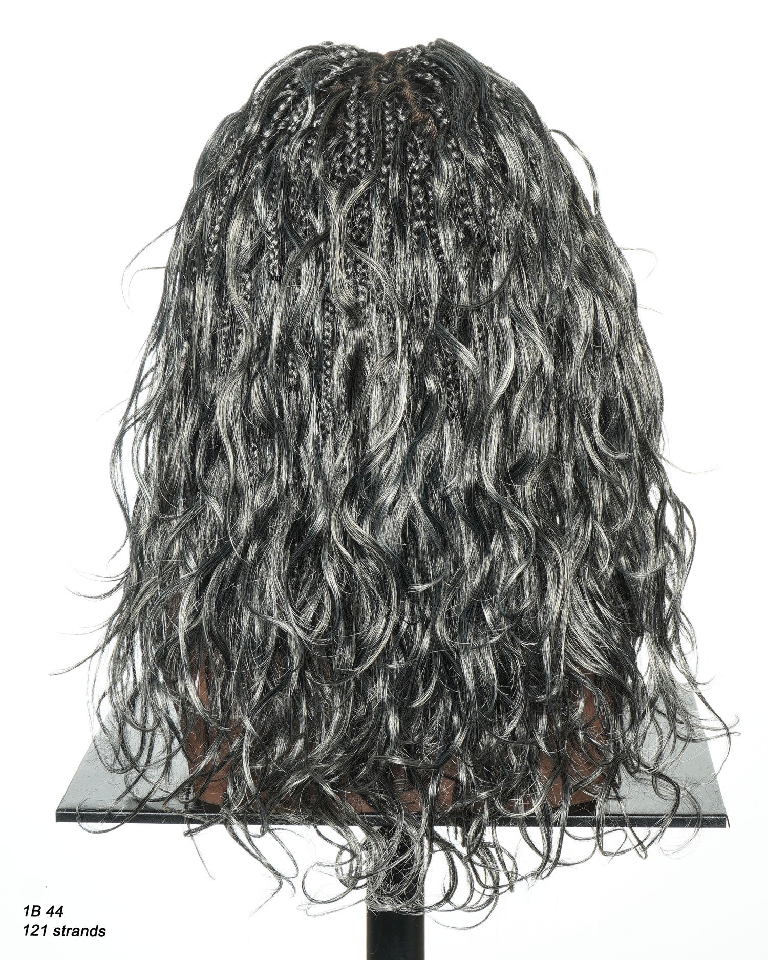 Michelle 18" - JALIZA Slip-On™ Salt & Pepper Body Wave Boho Box Braided Wig