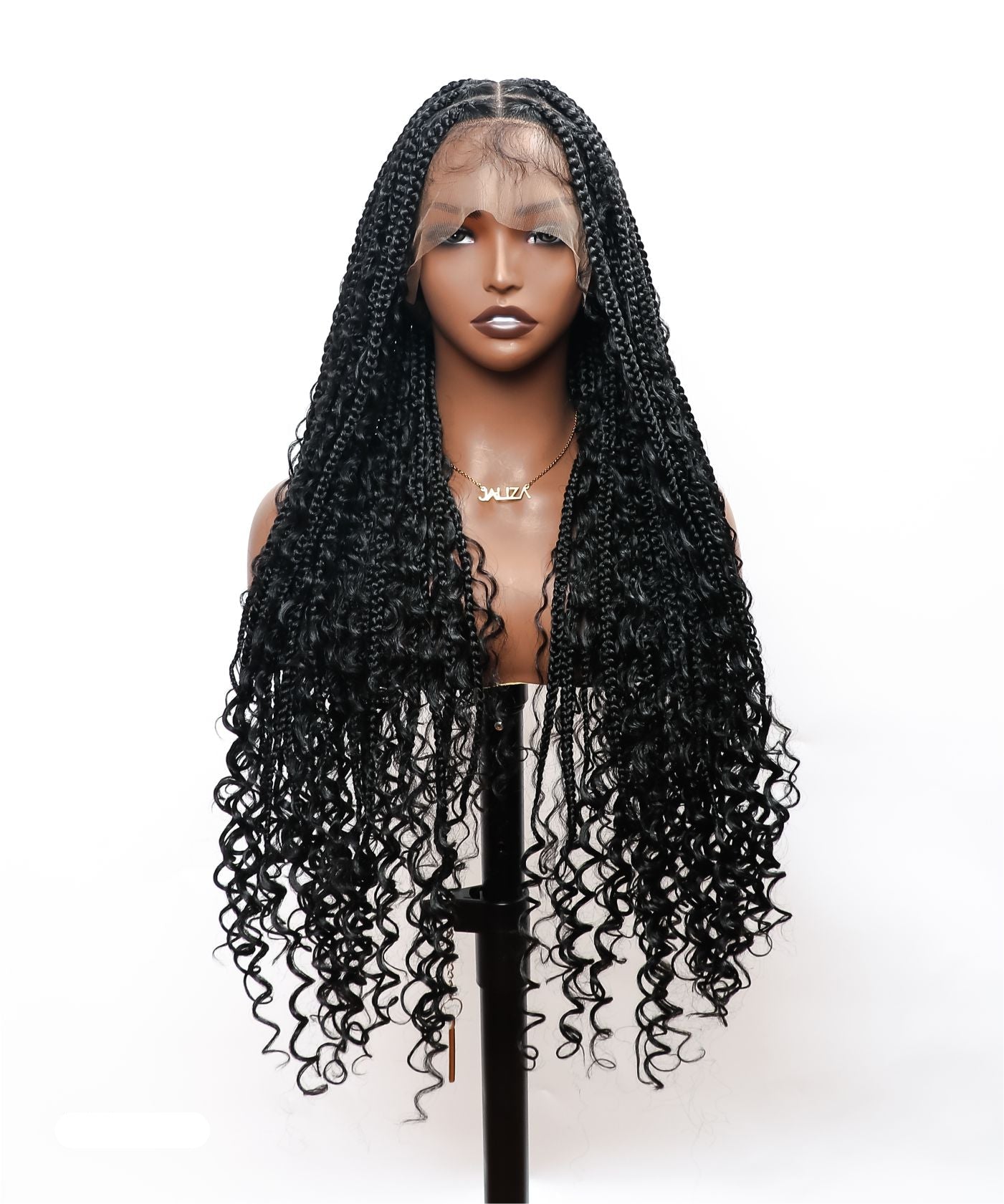Boho Style Knotless Box Braided Wig