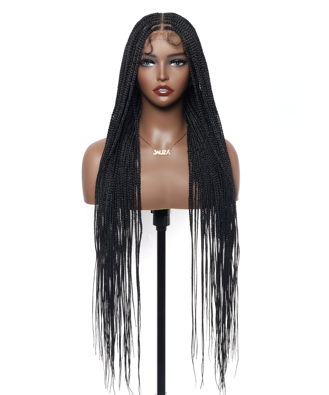 48" Lightweight Knotless HD Full Lace Box Braided Wig