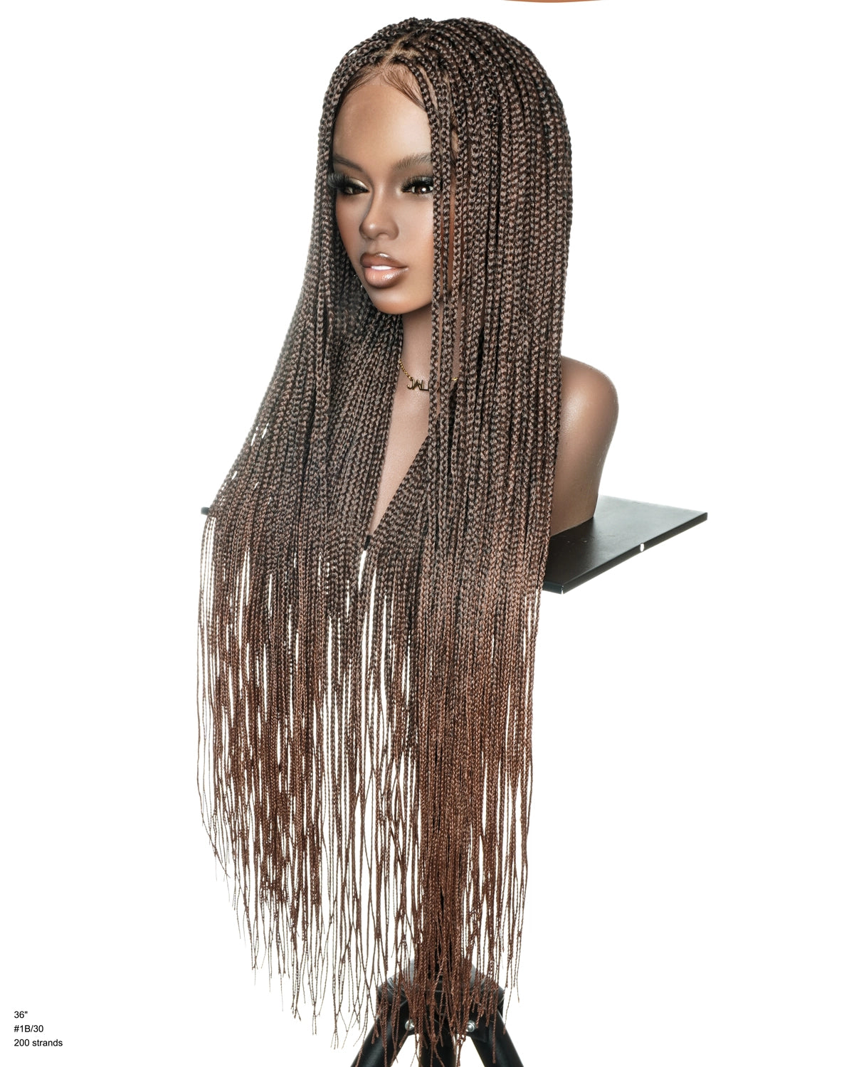 Micro Box Knotless Braided Wig 36" 200 Strands