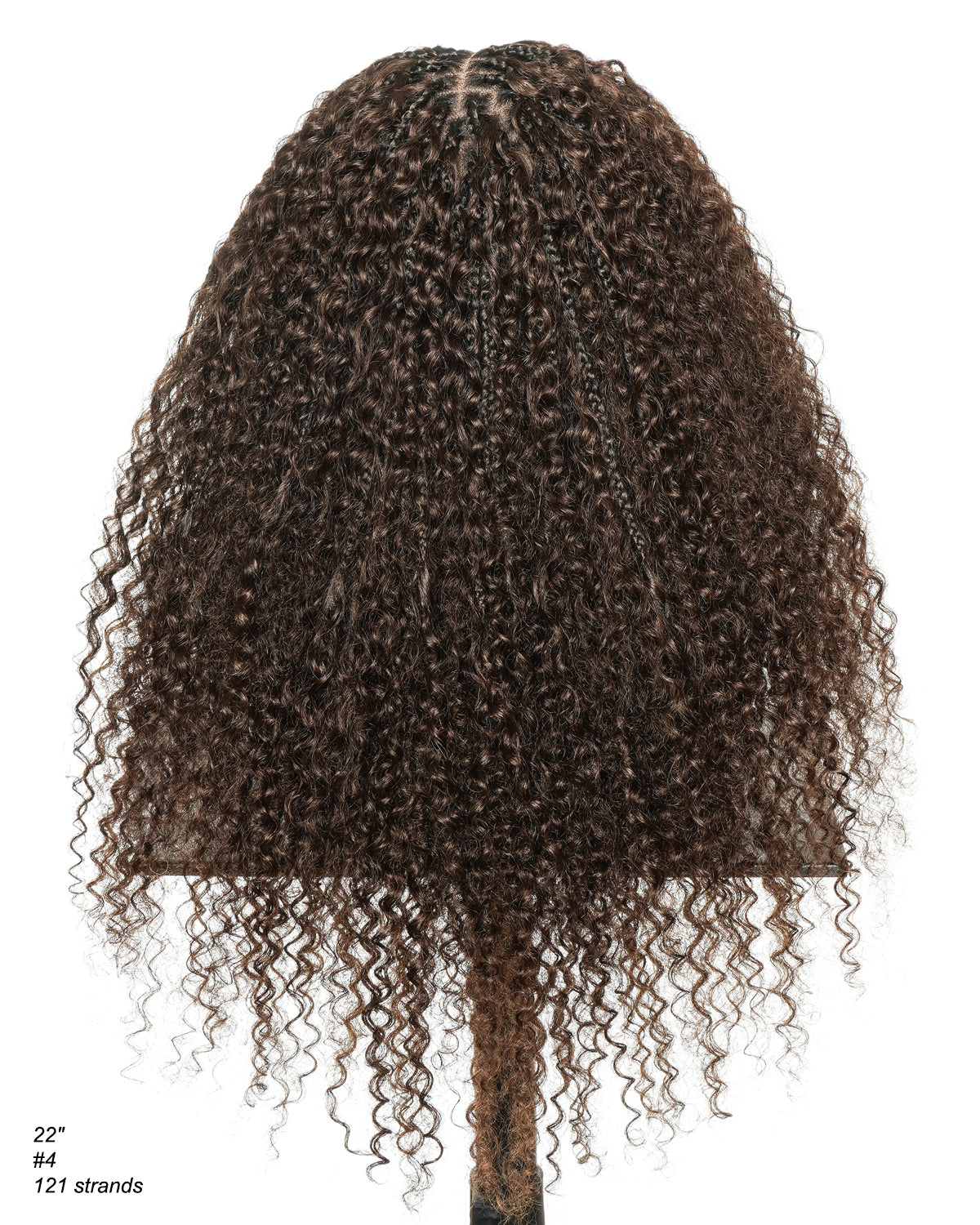 Lulu - Bora Bora Pre Bleached Swiss HD Full Lace Human Hair Curly Wave Boho Box Braided Wig