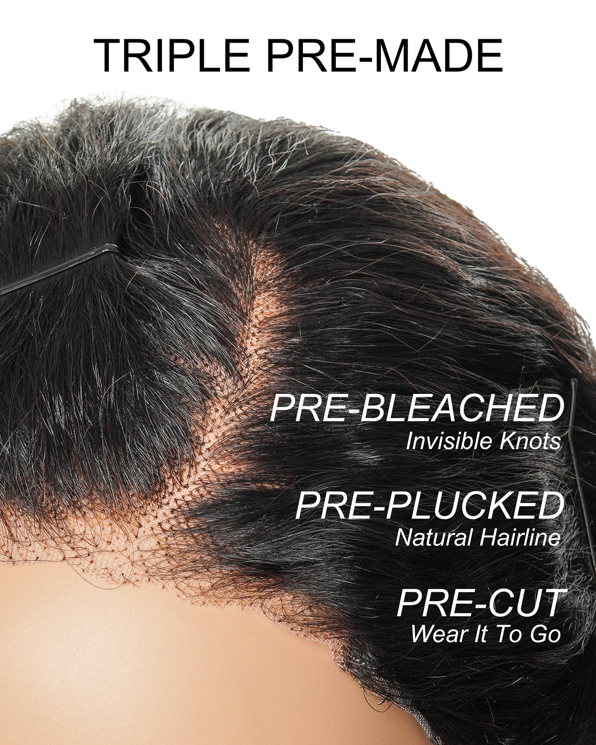 Bobrina 12" Side Part Wet & Wavy 100% Virgin Human Hair Glueless Wig - Pre Bleached, Pre Cut, Pre Plucked Wear-to-Go Magic Curly (for US Market Only)