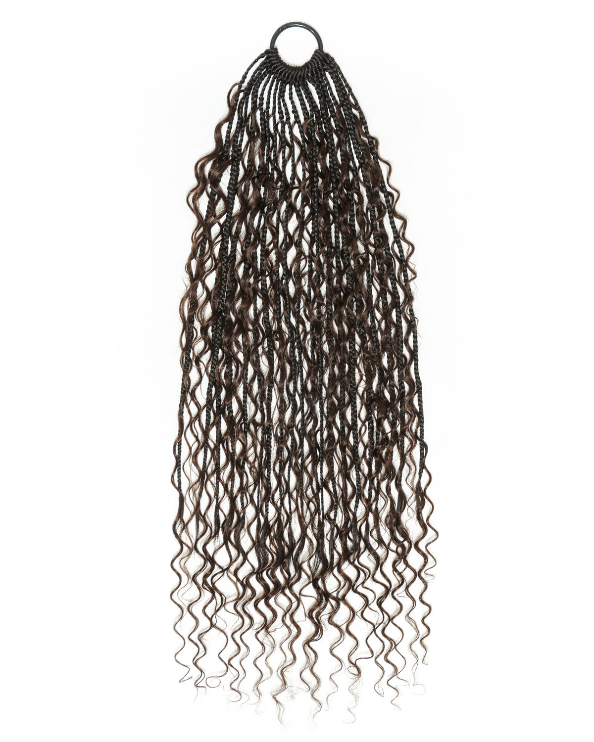 Small Pack 20 Strands Crochet Boho Braids - 12"-18" Deep Wave Human Hair Boho Curls