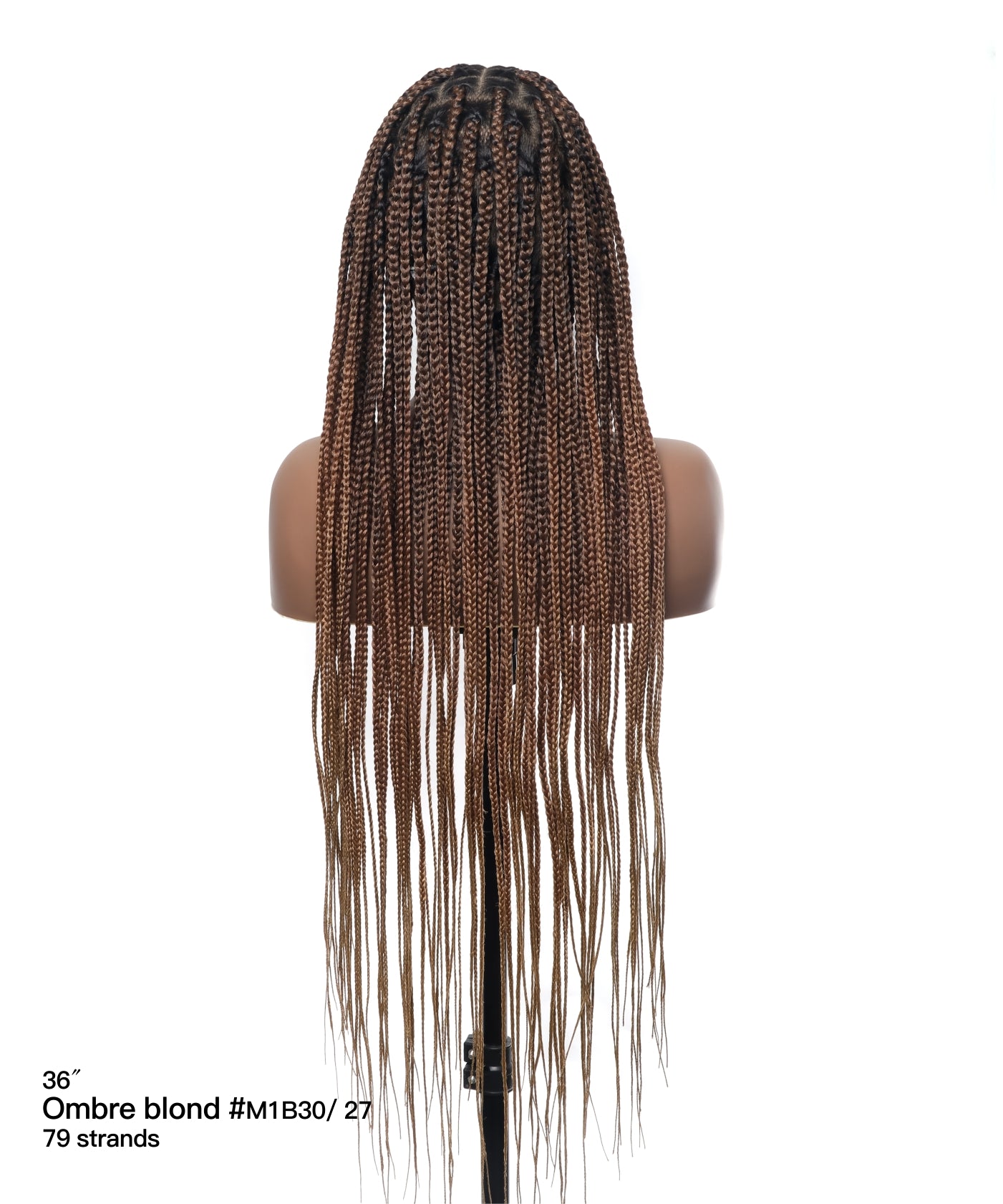 48" Lightweight Knotless HD Full Lace Box Braided Wig