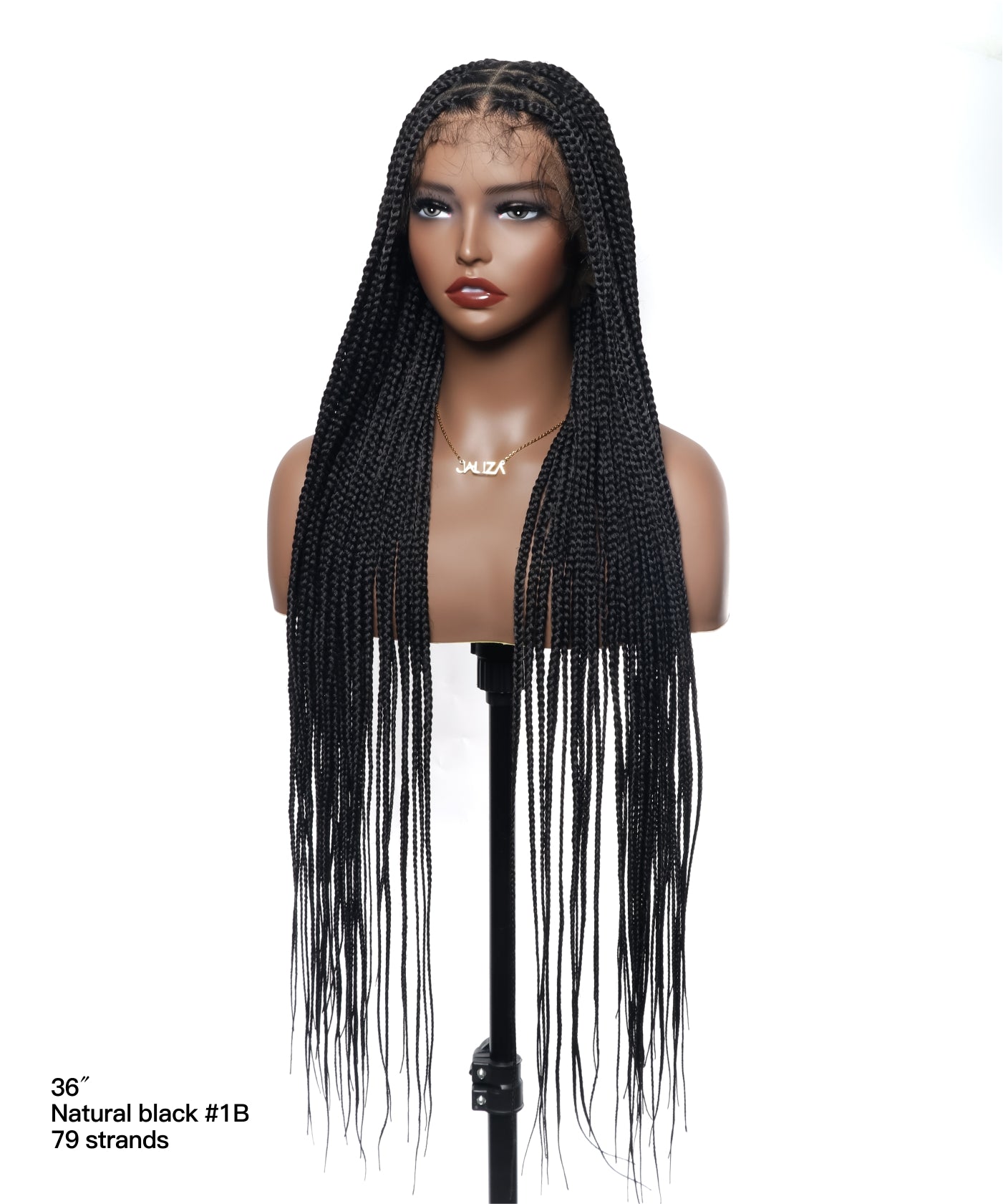 Kora - Swiss HD Full Lace Knotless Box Braided Wig