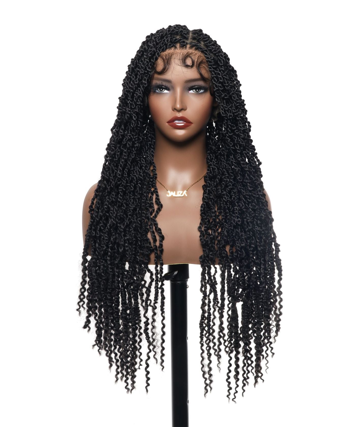 Super Lightweight Passion Twist 28" HD Full Lace Braided Wig 100 Strands