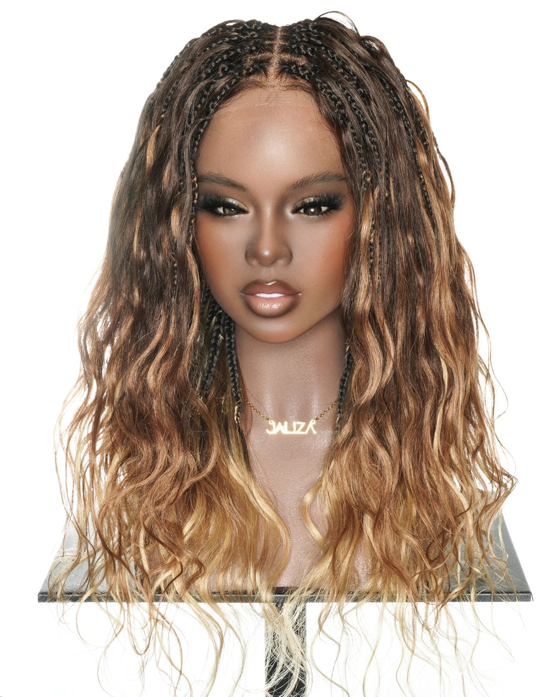 Michelle - 22" Slip-on Ombre 4-30-27 Bora Bora Braided Wig