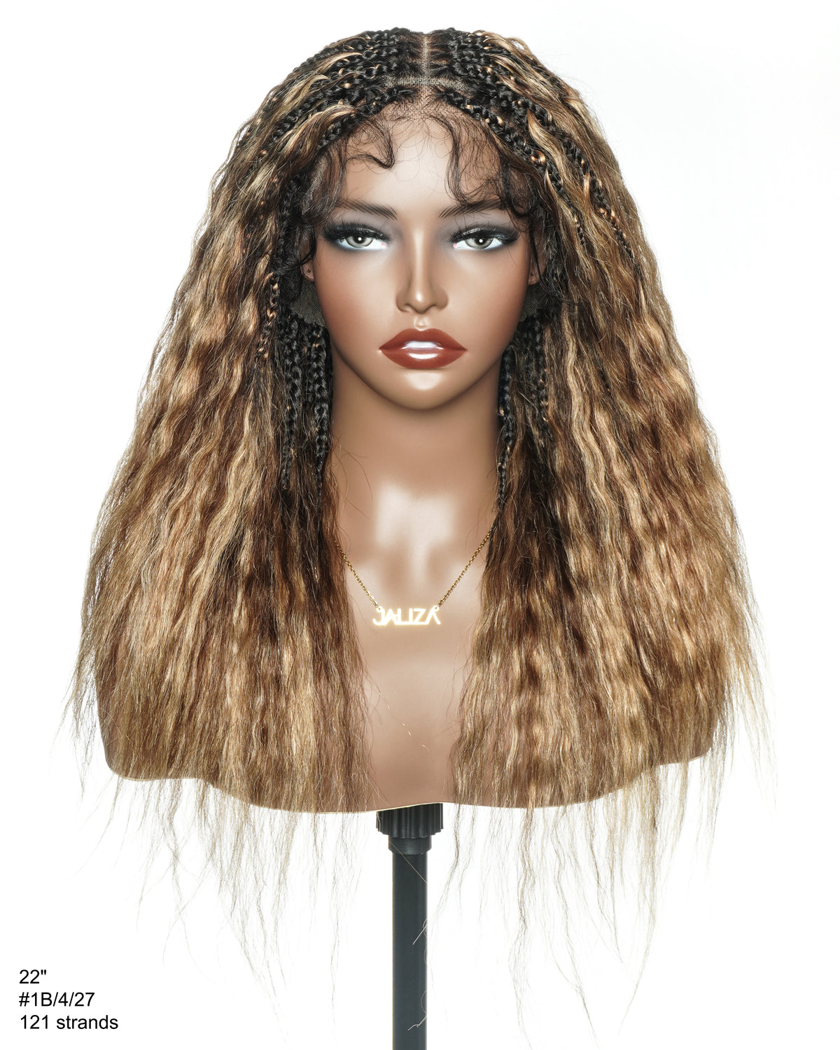 Raina - Small Head Friendly Wet & Wavy Boho Braided Wig (Small Cap Size for Petite Head)