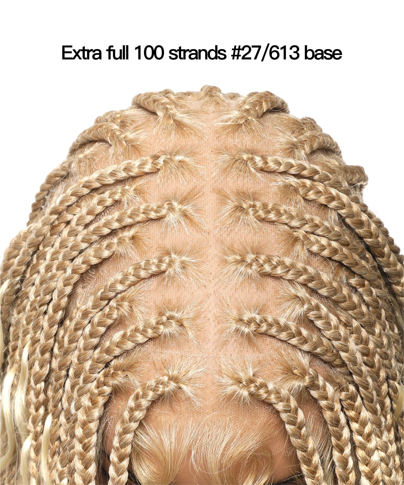 HD Full Lace Human Hair Boho Curls 36" Knotless Boho Box Braided Wig