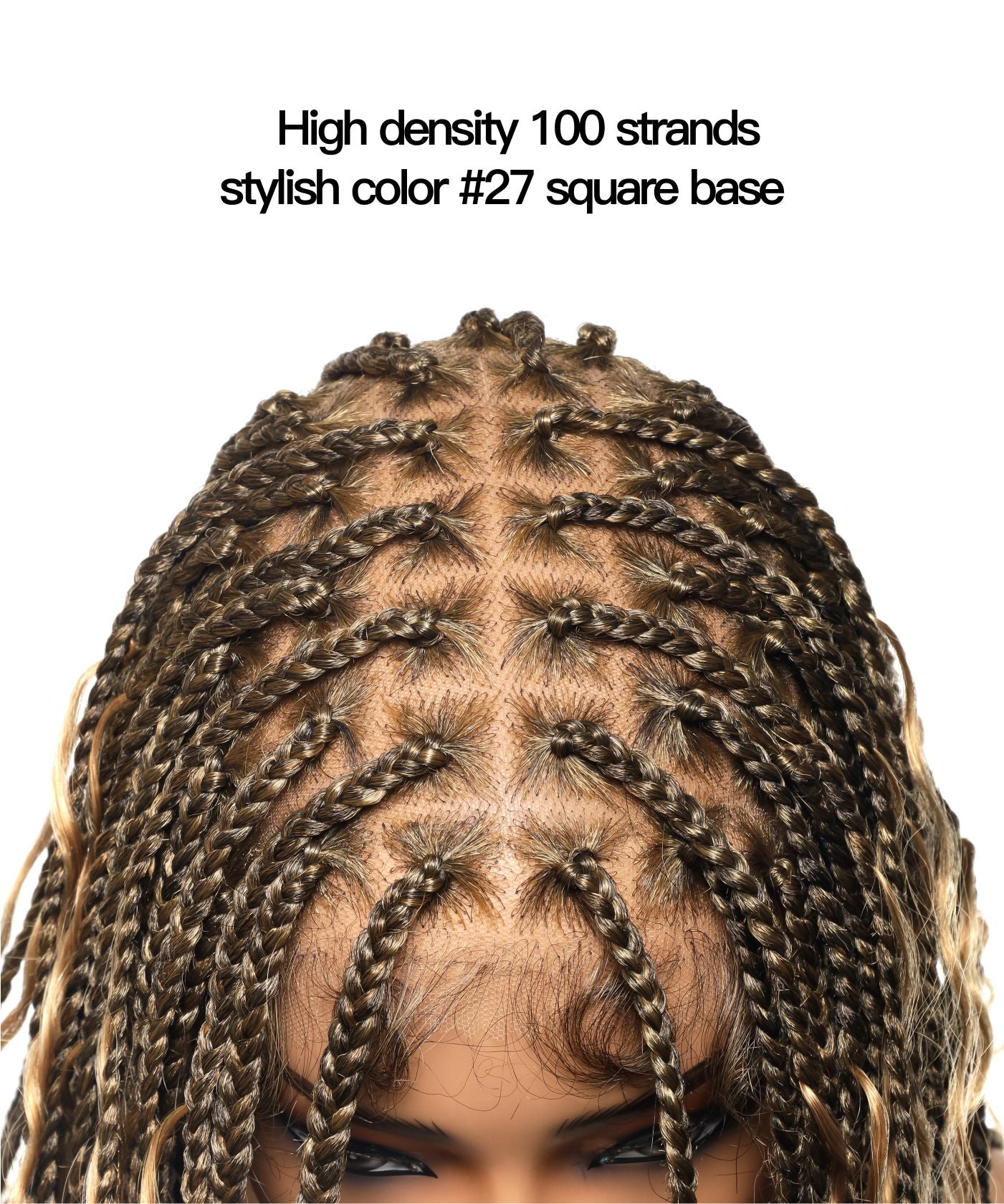 30 Inch Swiss HD Full Lace Human Hair Boho Box Braided Wig