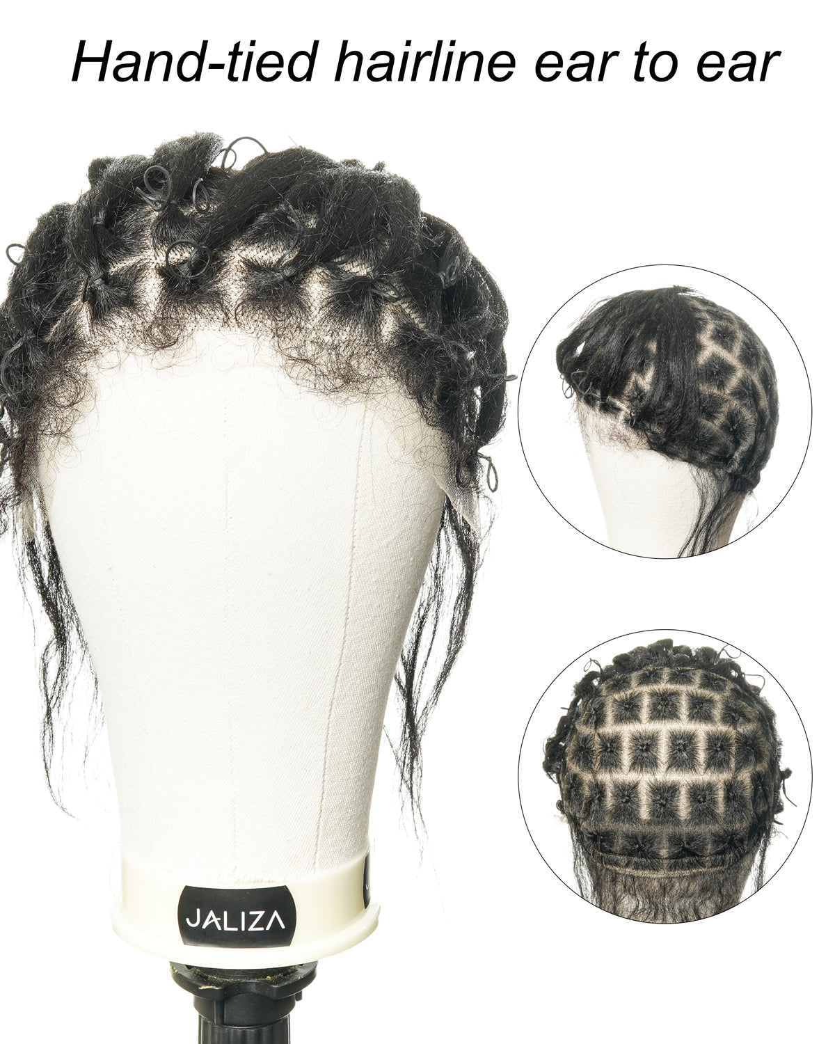 HD Full Lace Cap With Human Hair Baby Hair - Stress Free Solution For Thinning Hair