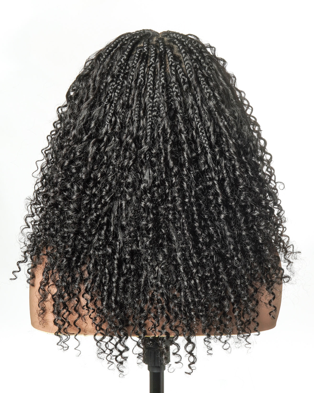 Lulu - Bora Bora Pre Bleached Swiss HD Full Lace Human Hair Curly Wave Boho Box Braided Wig