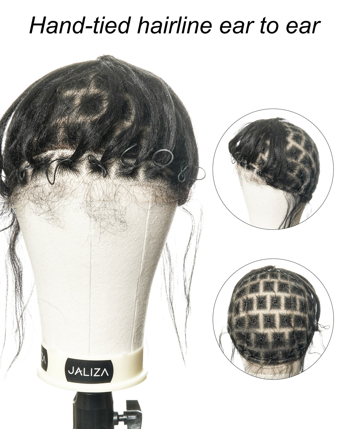 HD Full Lace Cap With Human Hair Baby Hair - Stress Free Solution For Thinning Hair