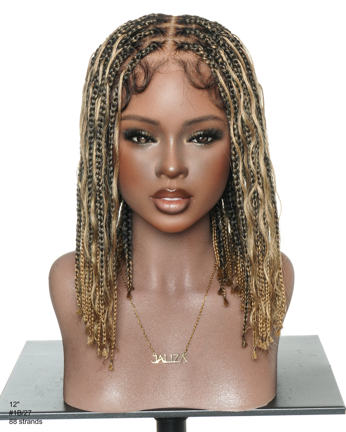 12" Pre Bleached Full Lace Boho Box Braided Wig