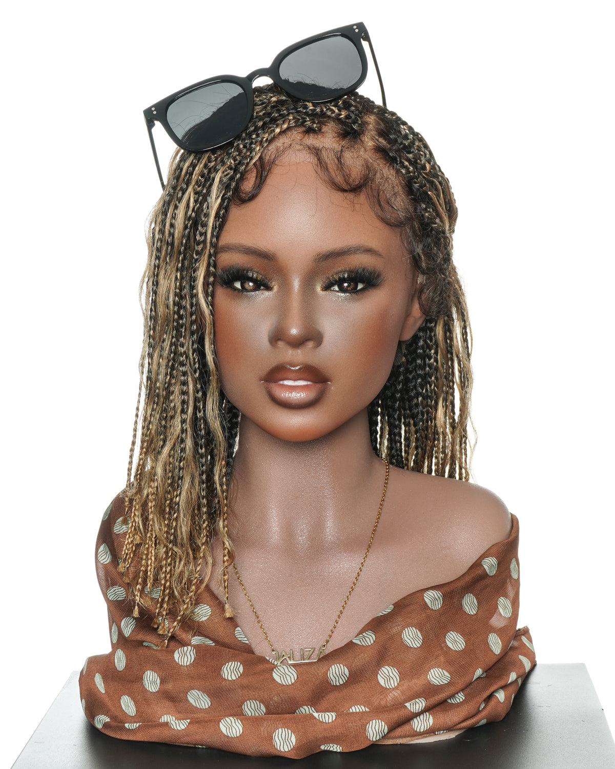 12" Pre Bleached Full Lace Boho Box Braided Wig