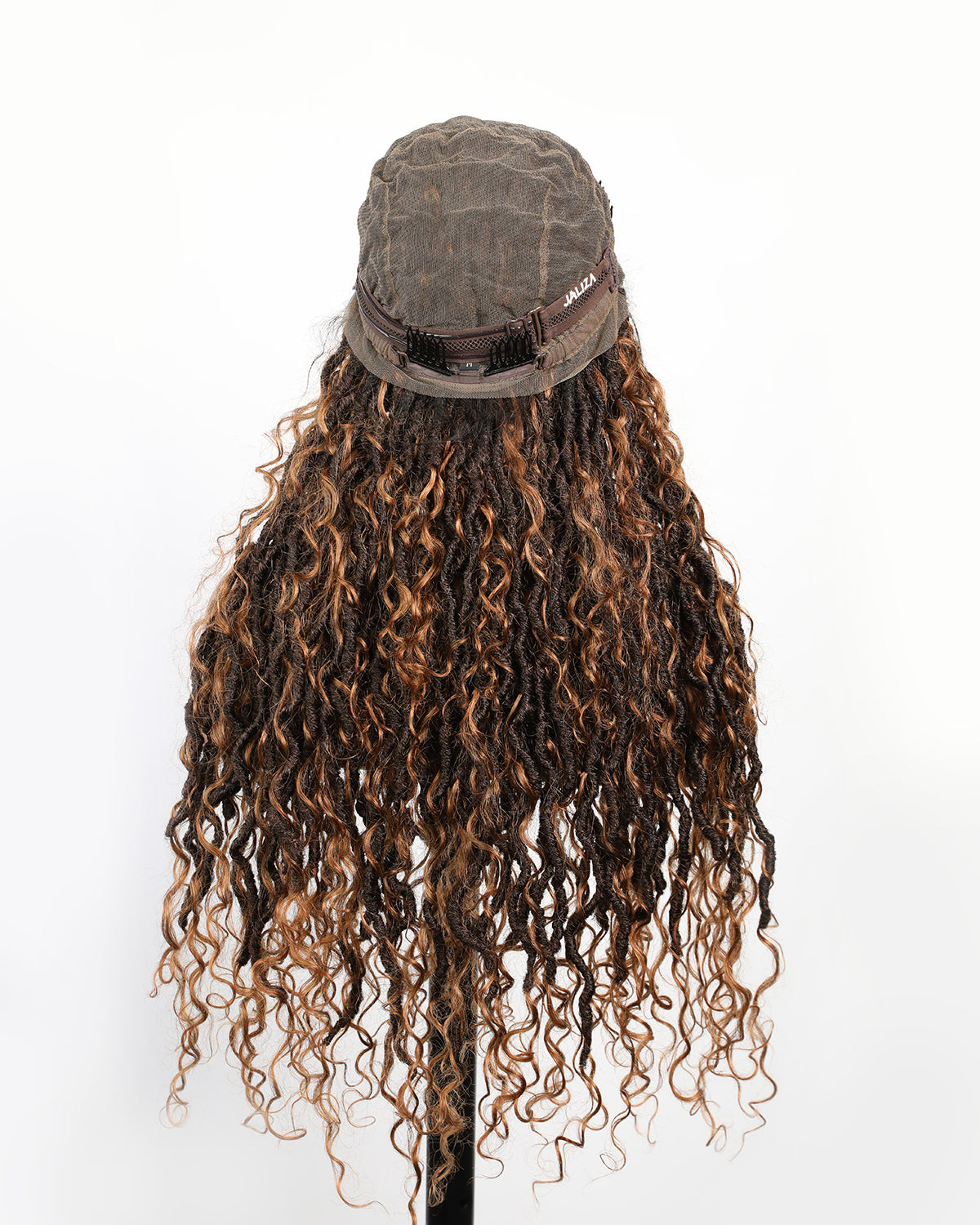 Salon-level Knotless Boho Locs Swiss HD Full Lace Human Hair Boho Curls Locs Wig