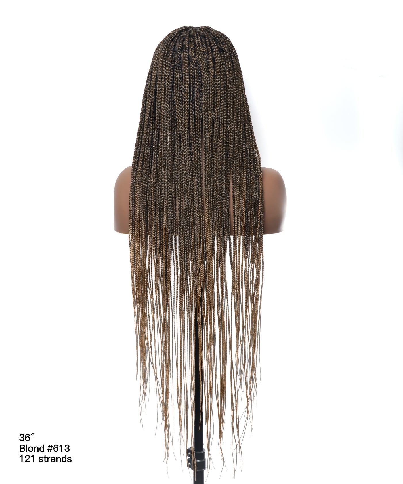 48" Lightweight Knotless HD Full Lace Box Braided Wig