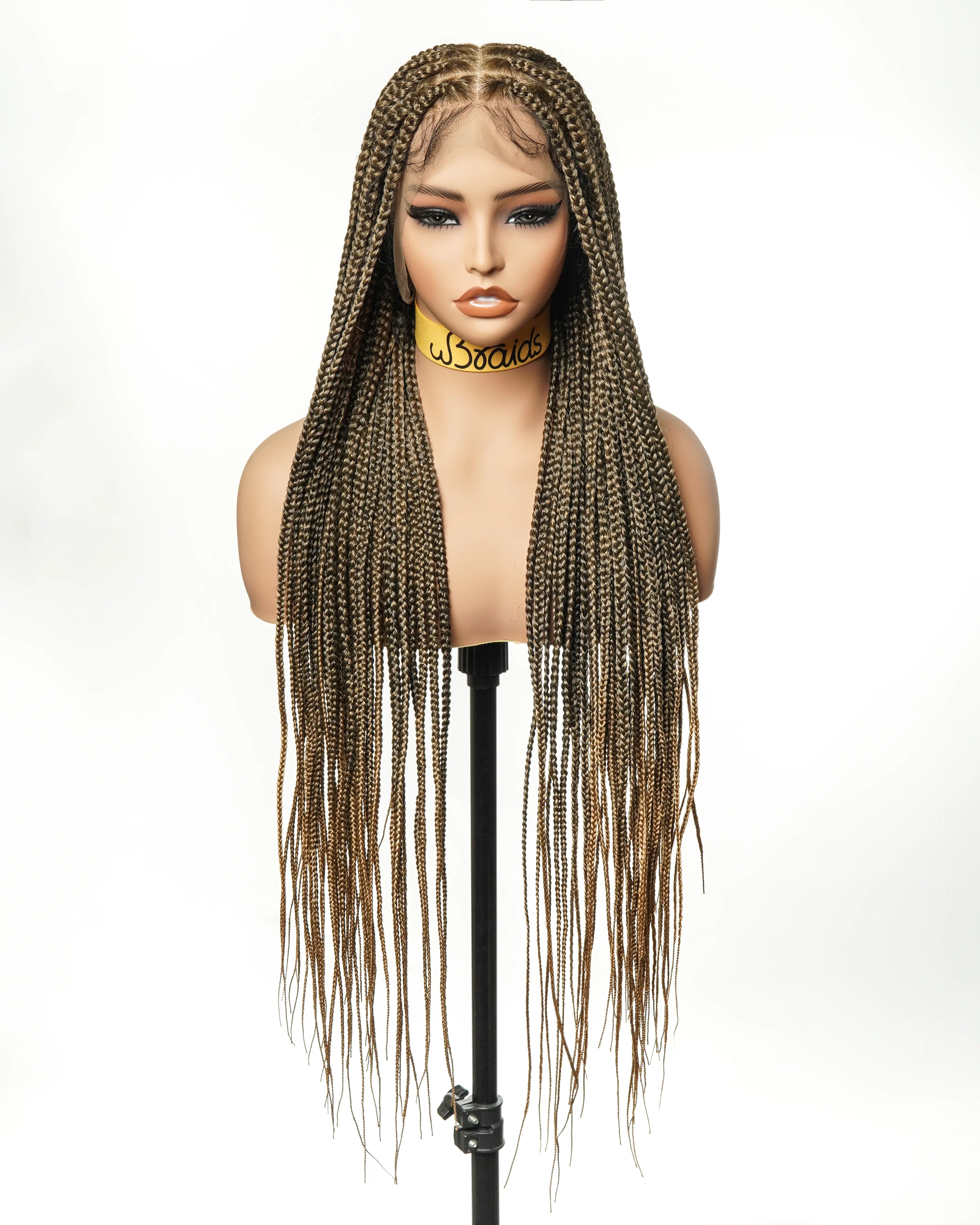 Small Cap Size Exclusive - Knotless Box Braided Wig 36" Full Hand-tied 86 Strands (US only)