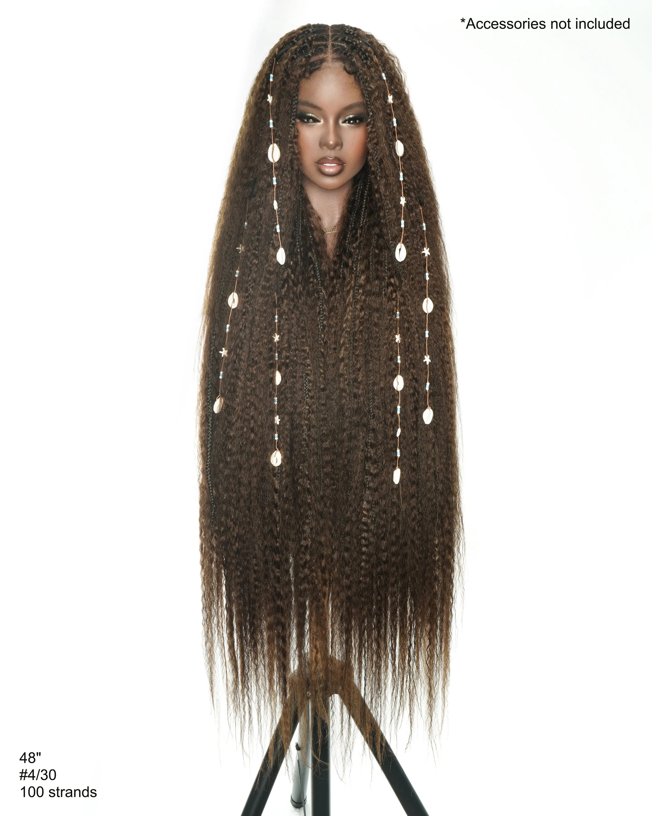 Celia Kinky Straight 48" Kinky Straight Bora Bora Braided Wig