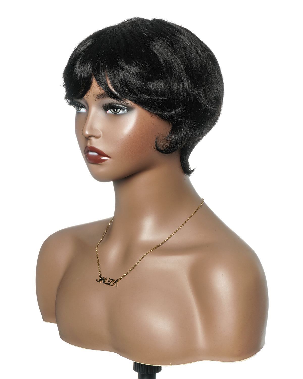 Glueless 100% Human Hair Short Wig Pixie Cut Ultra Comfort For Sensitive Scalps