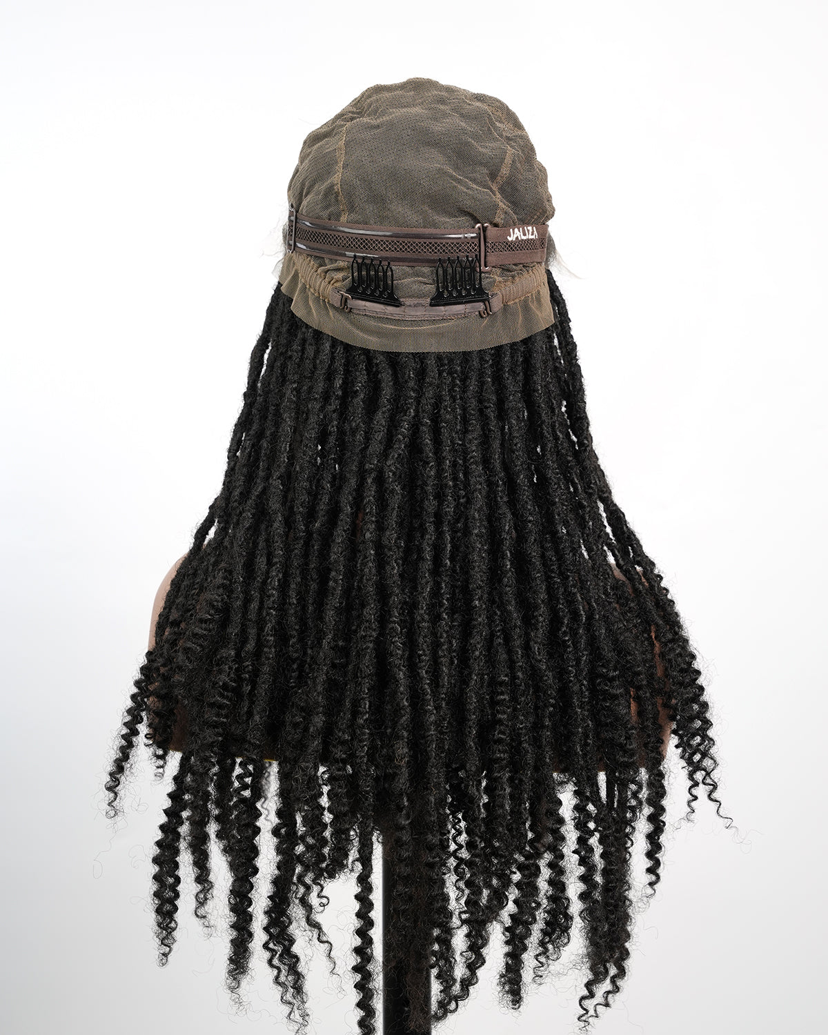 Pre Bleached 100% Human Hair HD Full Lace Salon-level Knotless Dreadlock Wig 24" 80 Strands