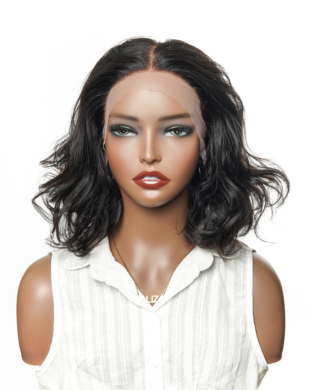 12" 100% Virgin Human Hair Deep Wave Glueless HD Lace Wig - Pre Bleached, Pre Plucked (for US Market Only)