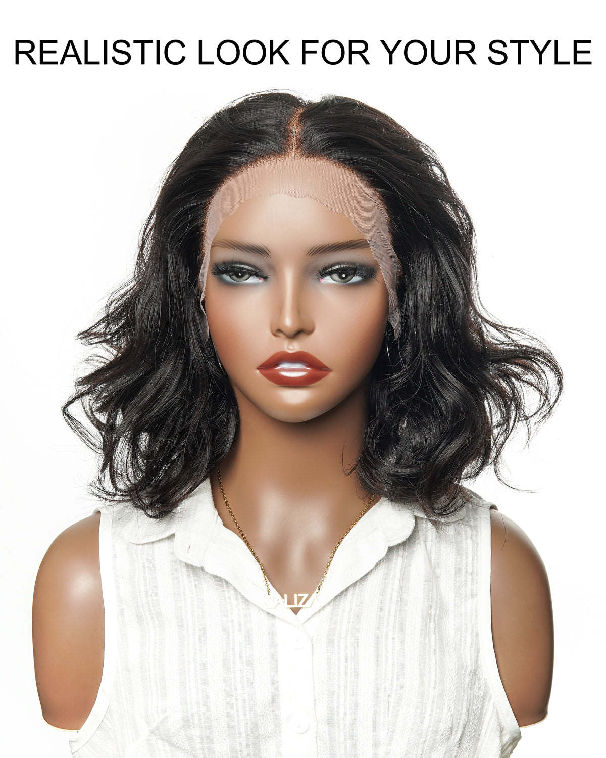 12" 100% Virgin Human Hair Deep Wave Glueless HD Lace Wig - Pre Bleached, Pre Plucked (for US Market Only)