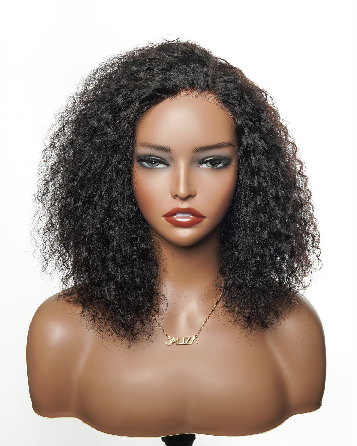 Bobrina 12" Side Part Wet & Wavy 100% Virgin Human Hair Glueless Wig - Pre Bleached, Pre Cut, Pre Plucked Wear-to-Go Magic Curly (for US Market Only)
