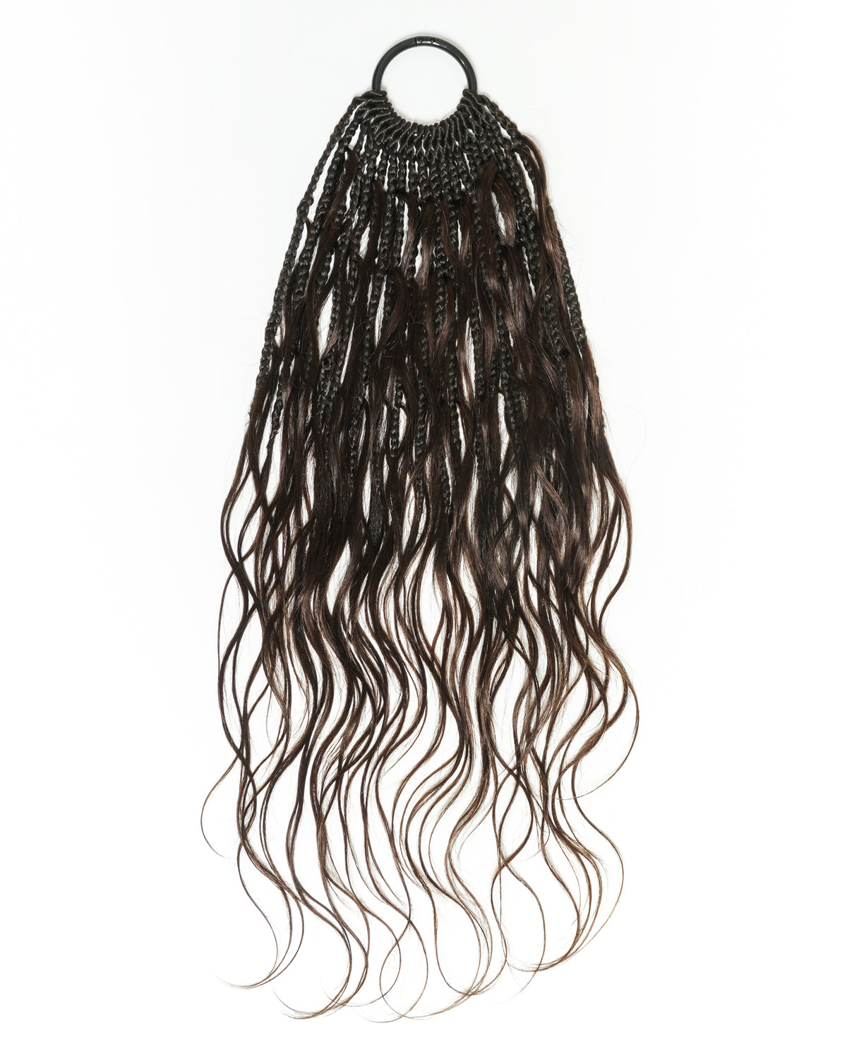 Custom Color Mix 24 Inch Body Wave Human Hair Boho Crochet Braids - Pre Loop