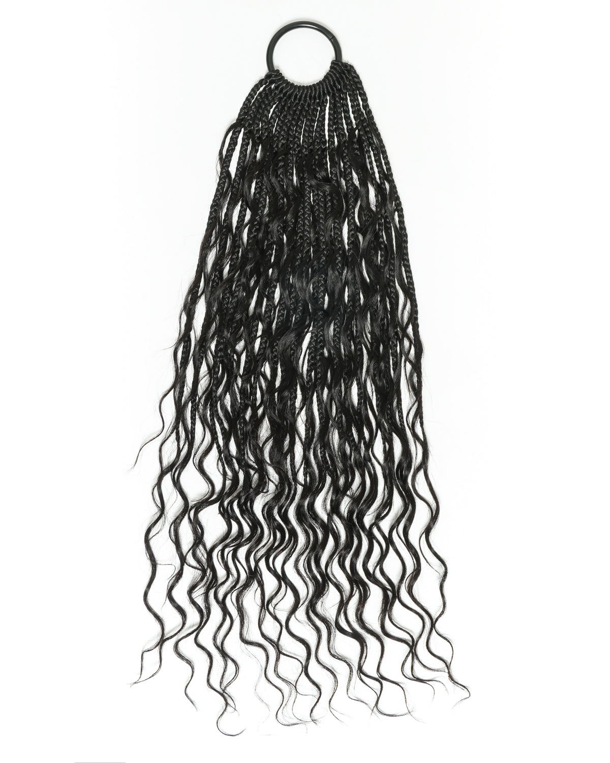 Small Pack 20 Strands Crochet Boho Braids - 12"-18" Deep Wave Human Hair Boho Curls