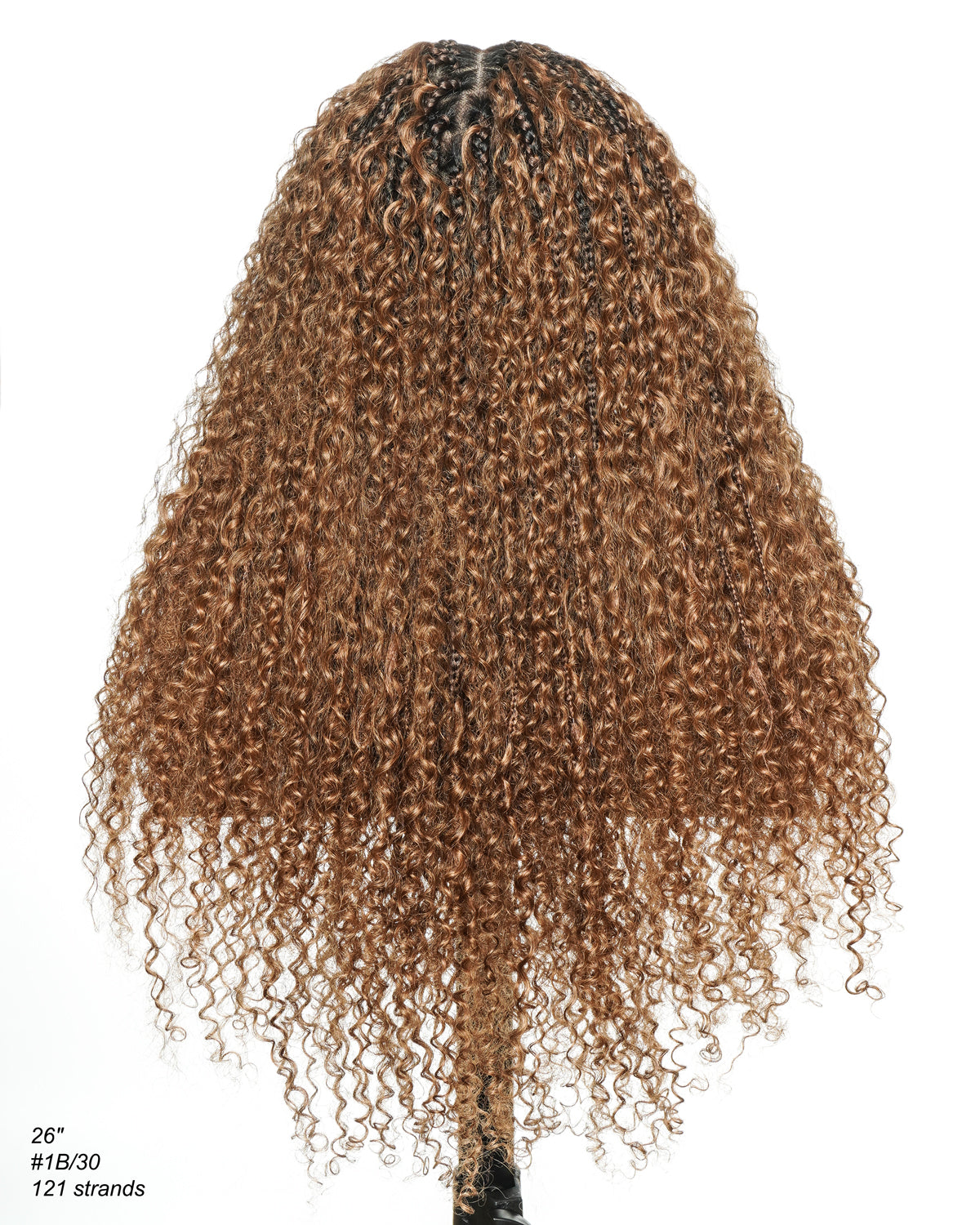 Lulu - Bora Bora Pre Bleached Swiss HD Full Lace Human Hair Curly Wave Boho Box Braided Wig