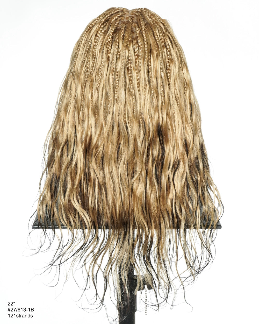 Michelle Salon-Style Two-Tone Honey & Jet Boho Box Braided Wig