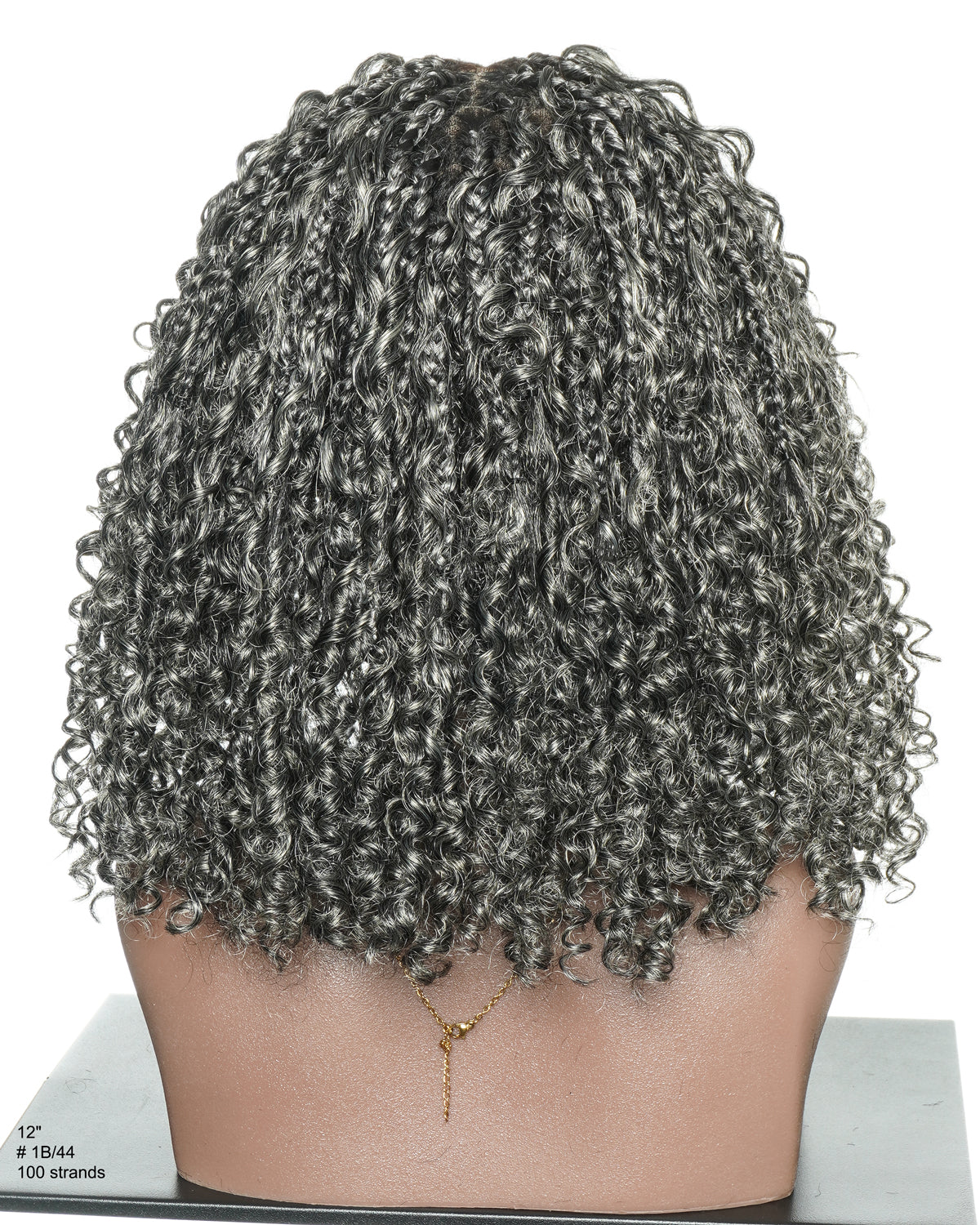 Nami Bob 12" - JALIZA Slip-On™ Salt & Pepper Water Wave Boho Box Braided Wig