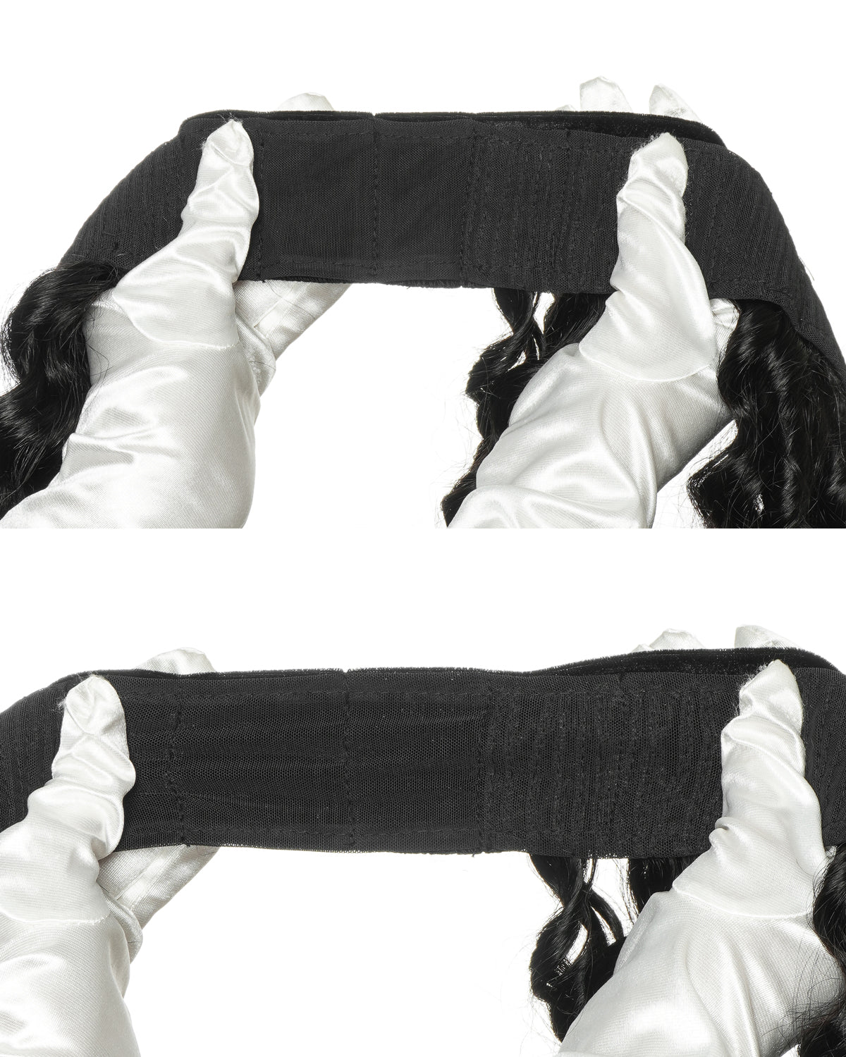 12" 100% Human Hair Headband Piece With Beanie