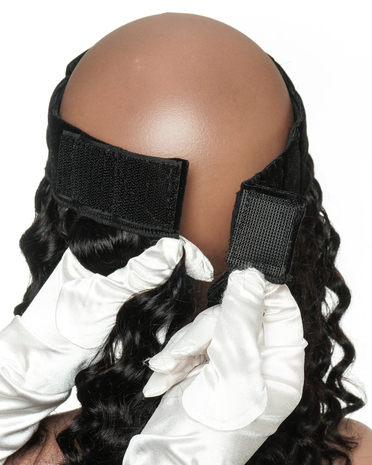 12" 100% Human Hair Headband Piece With Beanie
