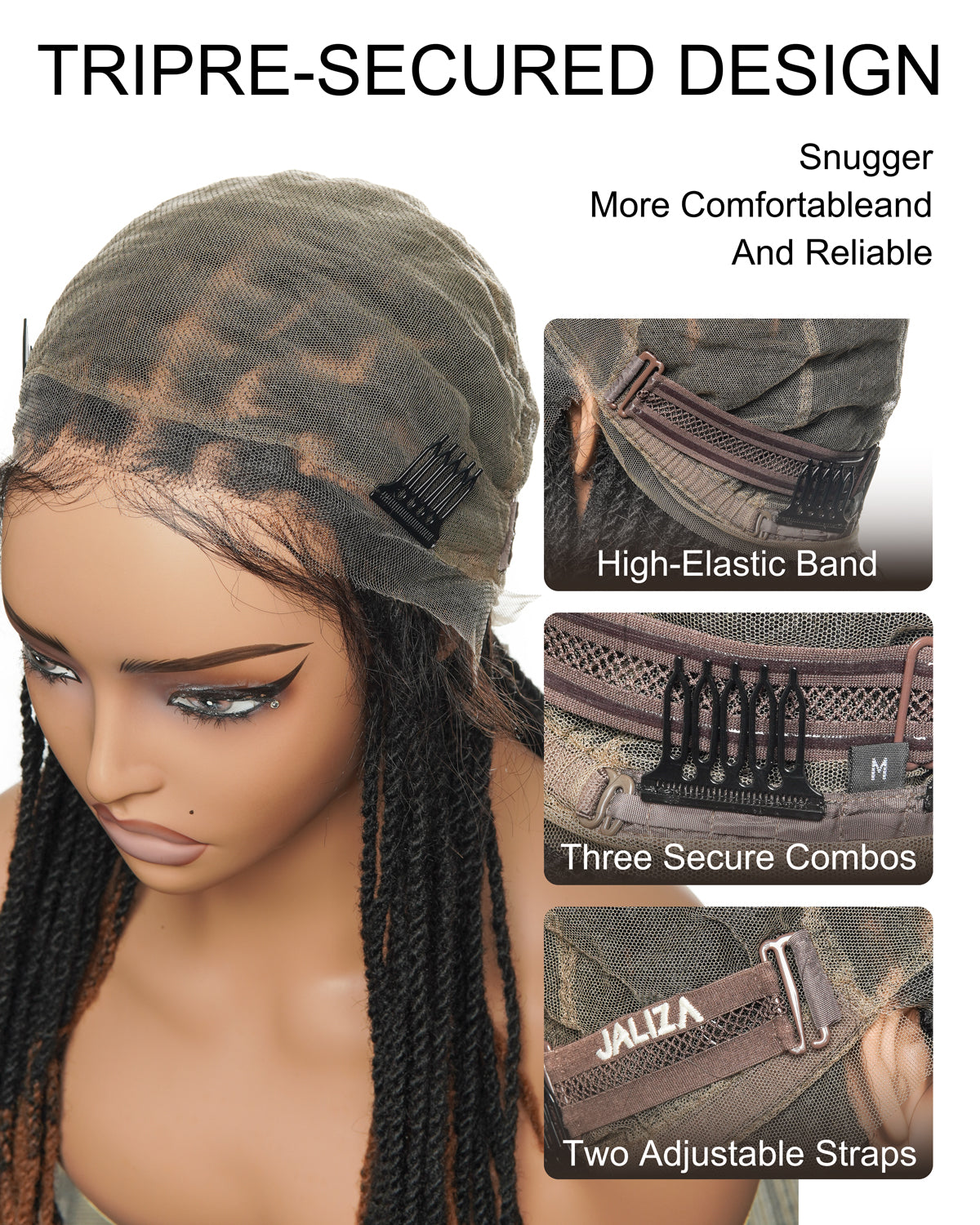 24" 100% Human Hair HD Full Lace Twist Dreadlock Wig