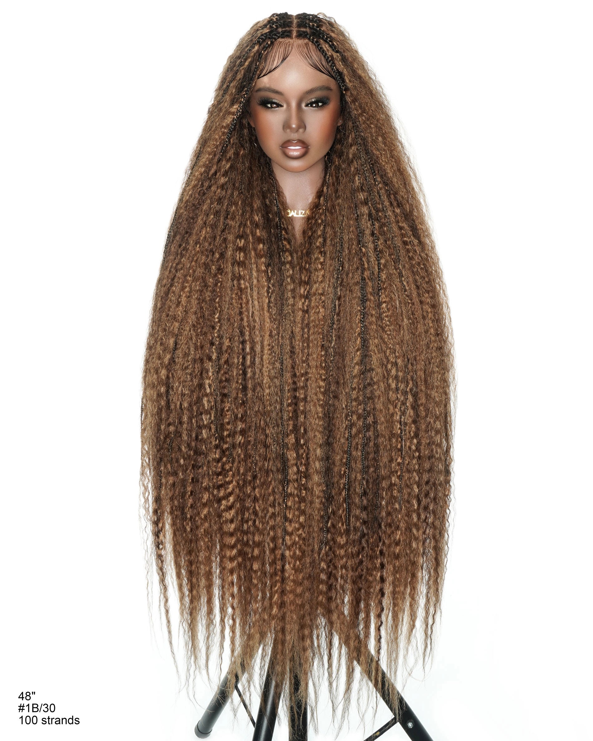 Celia Kinky Straight 48" Kinky Straight Bora Bora Braided Wig