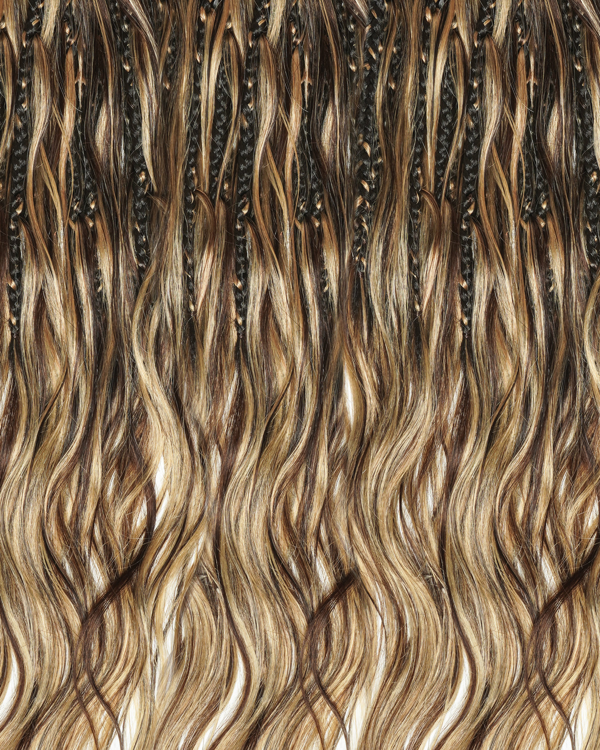 Custom Color Mix 12 Inch Body Wave Human Hair Boho Crochet Braids - Pre Loop