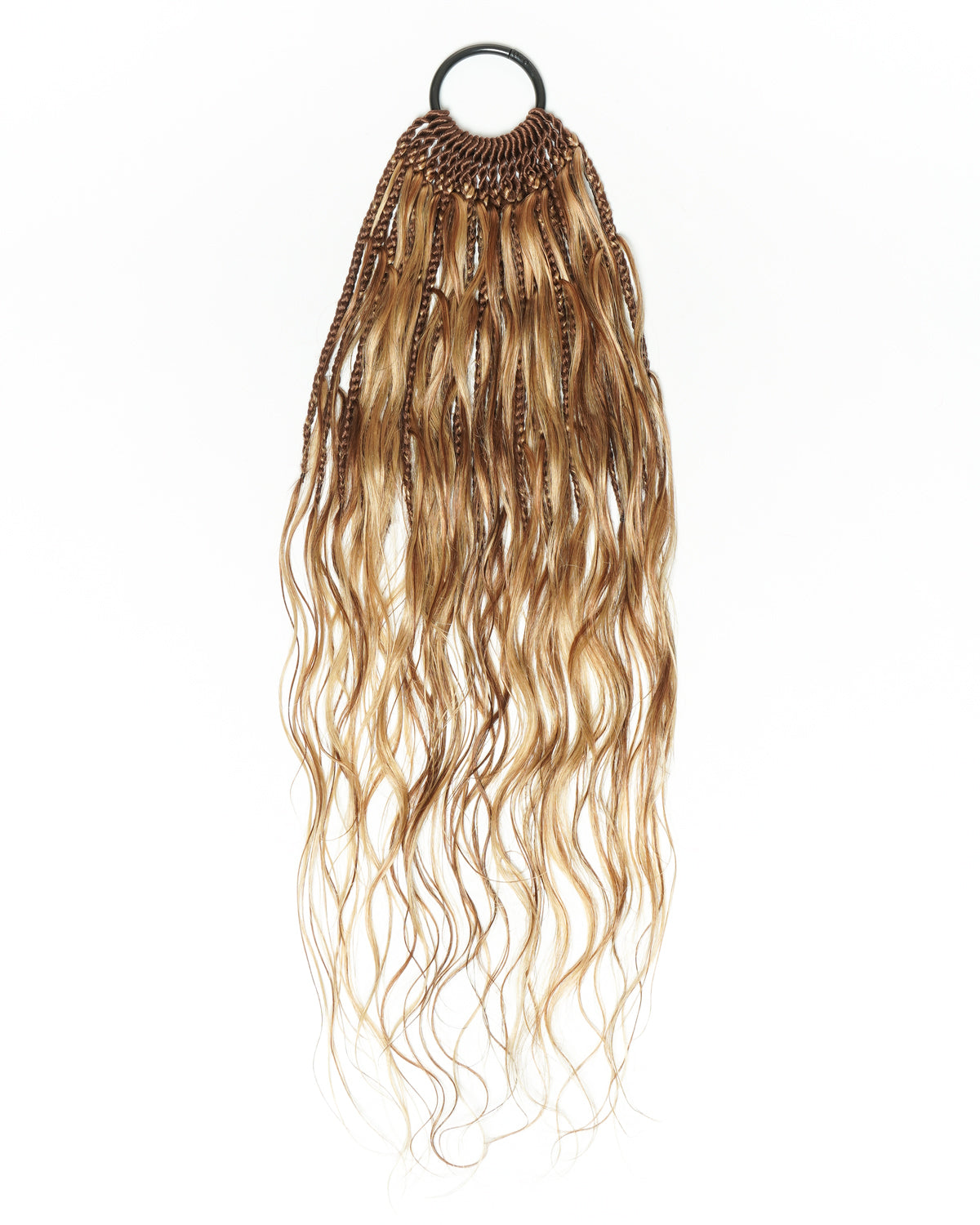 Custom Color Mix 12 Inch Body Wave Human Hair Boho Crochet Braids - Pre Loop