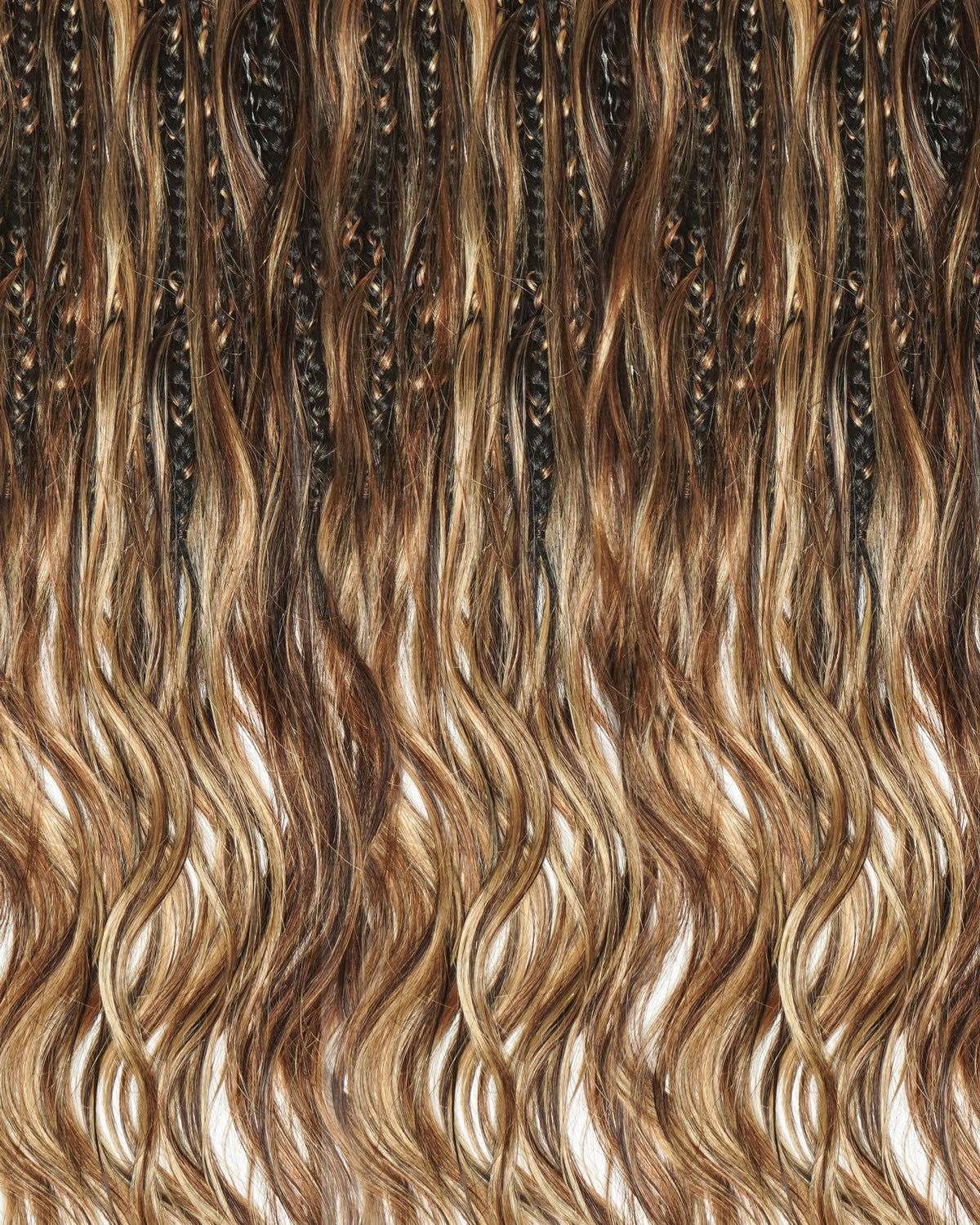 Custom Color Mix 12 Inch Body Wave Human Hair Boho Crochet Braids - Pre Loop