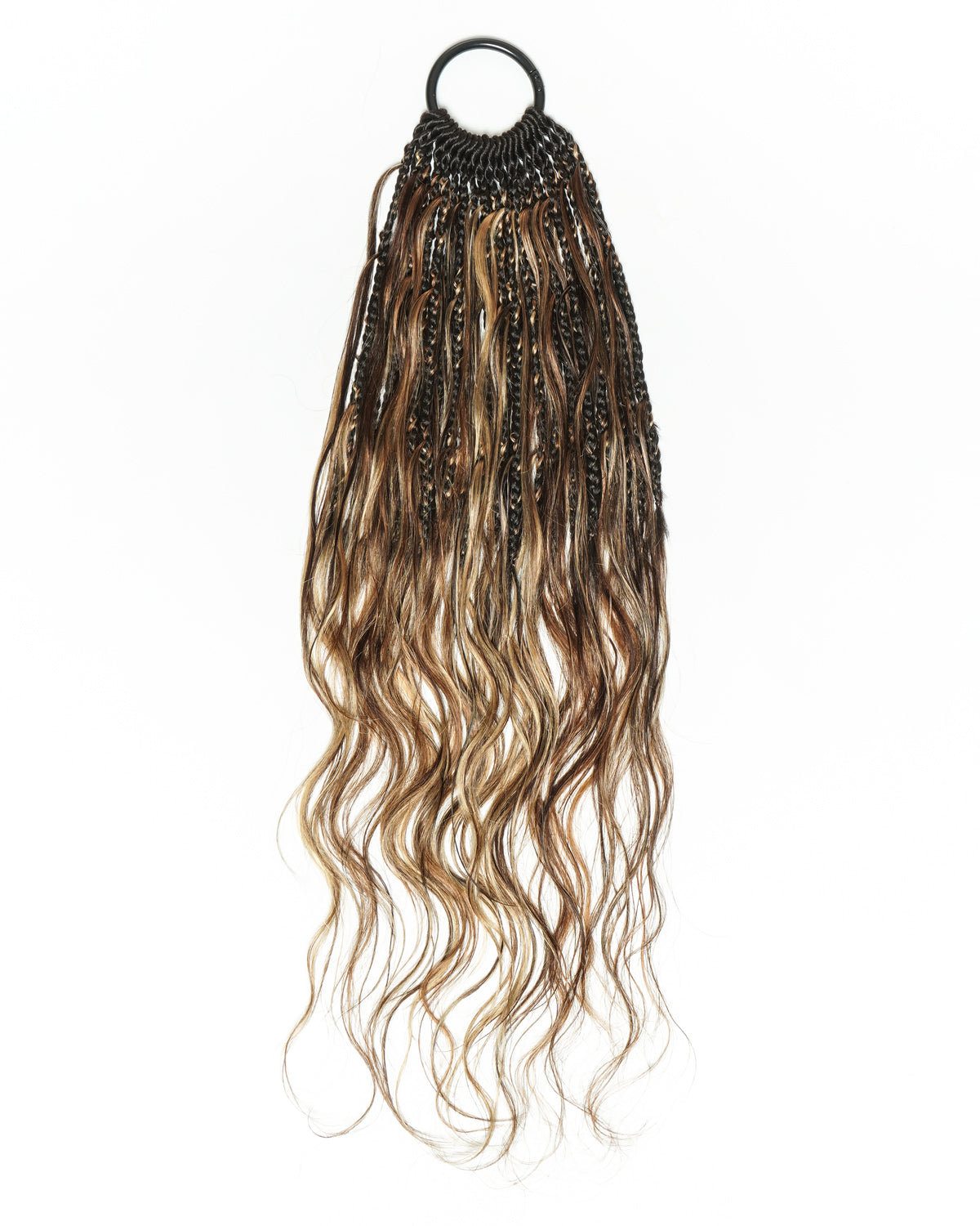 Custom Color Mix 12 Inch Body Wave Human Hair Boho Crochet Braids - Pre Loop