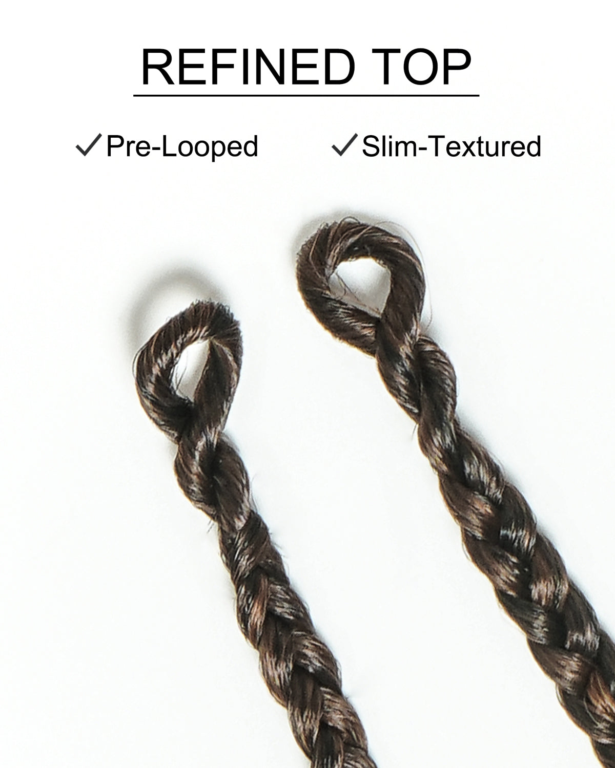 18" Ombre Brown Human Hair Deep Wave Crochet Boho Braids 100 Strands/Pack