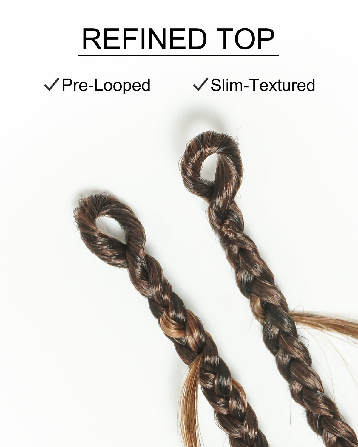 Small Pack 20 Strands Crochet Boho Braids - 12"-24" Loose Body Wave Human Hair Boho Curls